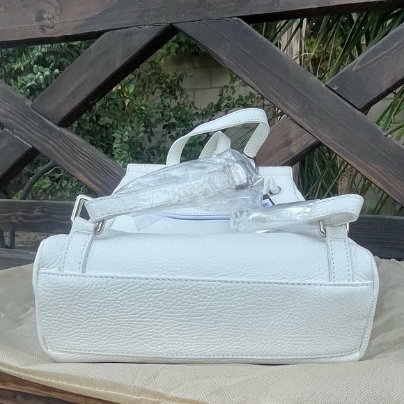Anna Virgili White Leather Backpack - Picture 8 of 12